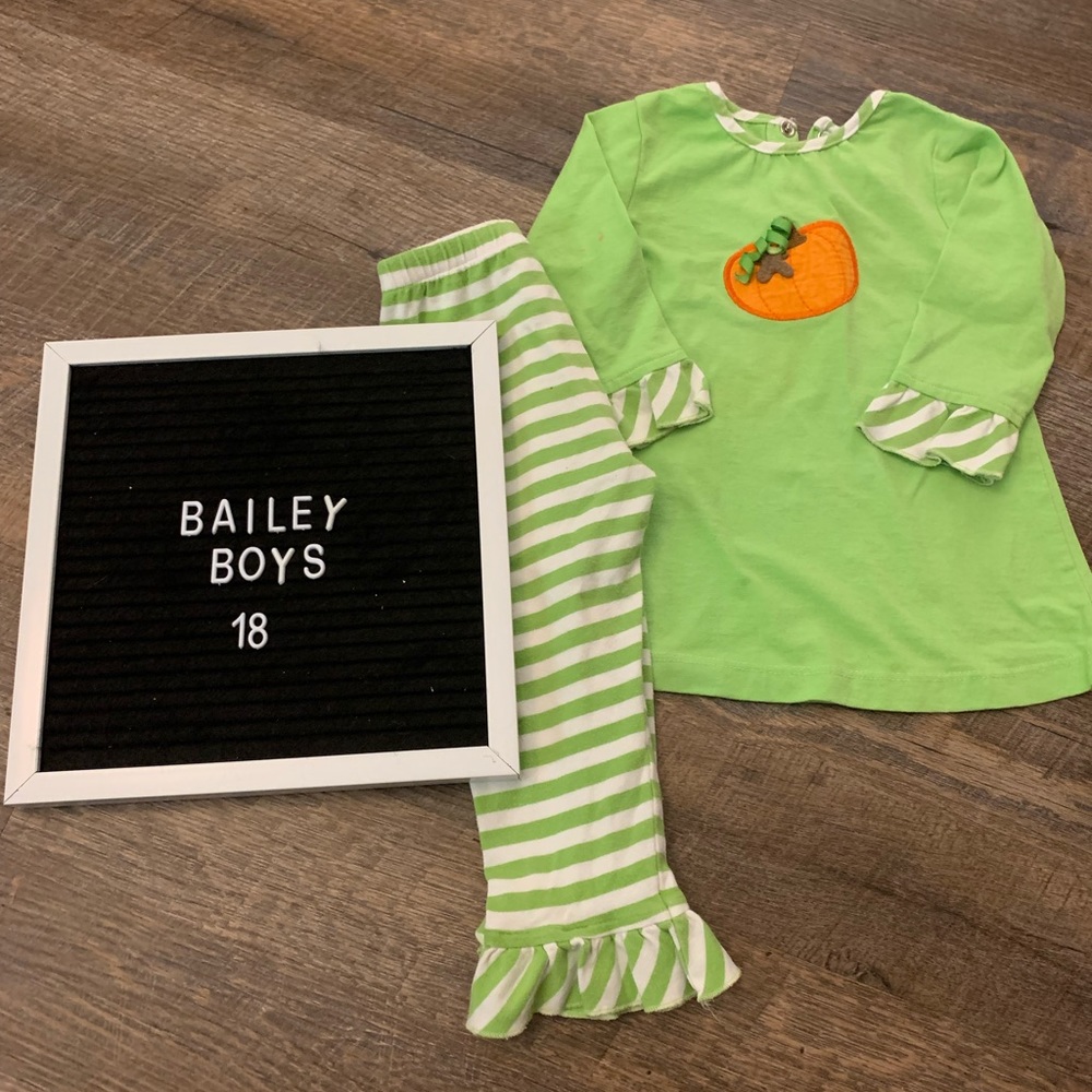 Bailey boys apple pumpkin outfit